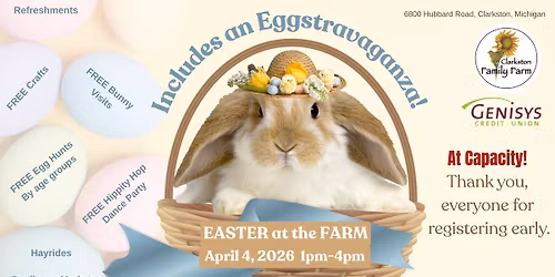 Easter at the Farm. Much More Than an Easter Bunny Visit! 