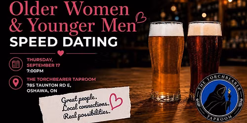 Oshawa Older Women & Younger Men Speed Dating
