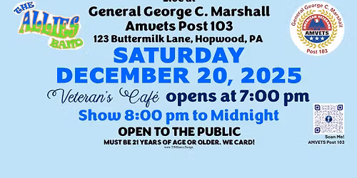 The Allies Band live! at General George C. Marshall Amvets Post 103