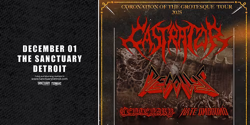 Castrator, Desolus, Centenary, Hate Unbound at The Sanctuary 12\/1