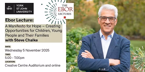 Ebor Lecture: Steve Chalke