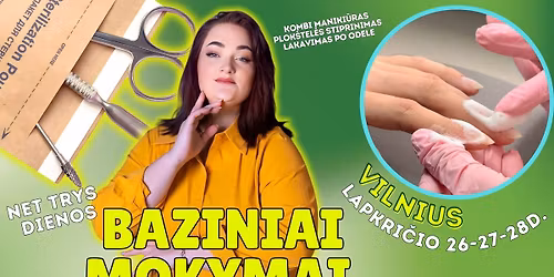 Baziniai maniki\u016bro mokymai. Vilnius