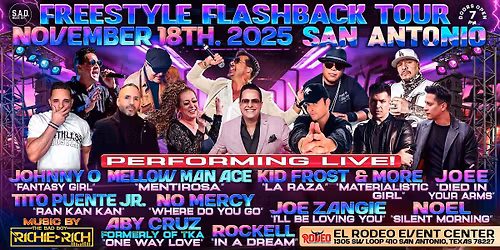 FREESTYLE FLASHBACK CONCERT SAN ANTONIO, TEXAS! TOUR 2025