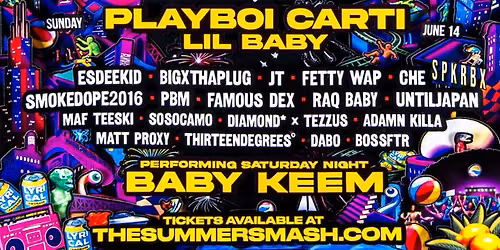 Lyrical Lemonade Summer Smash: Playboi Carti  Lil Baby & Esdeekid - Sunday