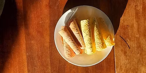 Krumkake with the flavors of Christmas