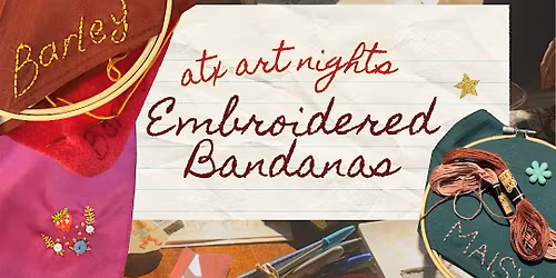 Embroidered Bandanas (great for pets)
