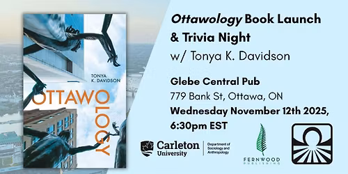 Ottawology Book Launch & Trivia Night at Glebe Central Pub