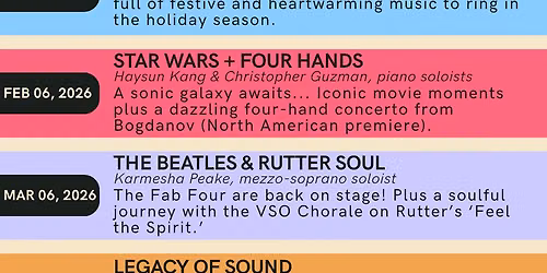 Valley Symphony Orchestra: Music Of The Greats
