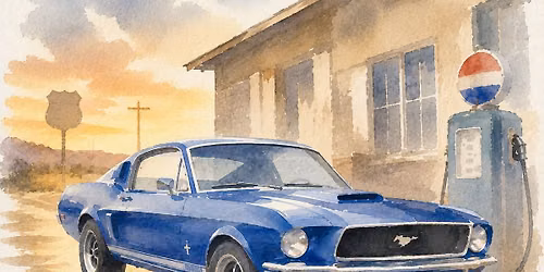 Watercolour Art Class: Vintage at Sunset