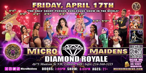 Canton, OH - Micro Maidens Dwarf Dancers @ Diamond Royale