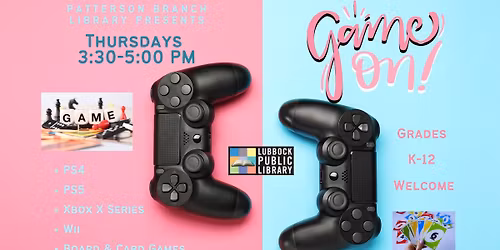 Game On at Patterson Branch Library