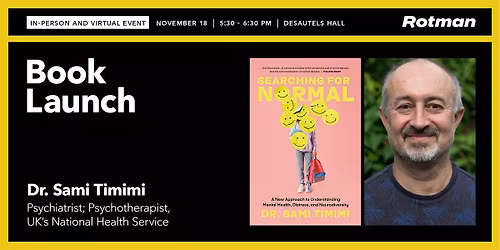 Dr. Sami Timimi on 'Searching for Normal: Understanding Mental Health'