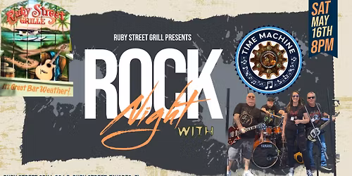 Time Machine @ Ruby Street Grille 5-16-26 8pm