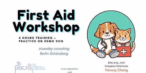 First Aid for Dogs and Cats with Emergency Vet & Demo Dog