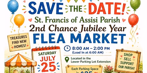 Flea Market!  2nd Chance Jubilee Year