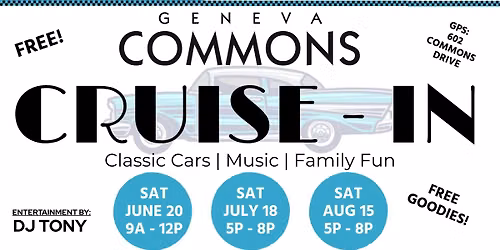 Classic Car Cruise-in at Geneva Commons