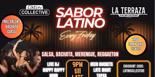 \ud83e\udd29 SABOR LATINO - Clapham \ud83e\udd29 Weekly Fridays | Salsa | Bachata | Reggaeton | Latin Party