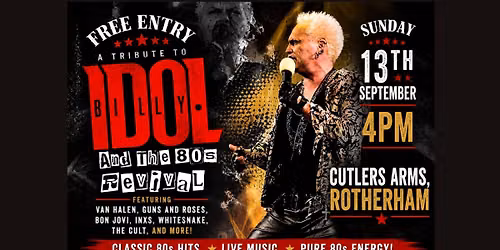 Billy Idol by Paul Featherstone - Free Entry - Rotherham 