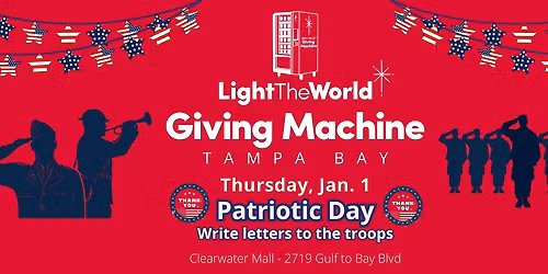 Patriotic Day & the Giving Machine Clearwater Mall