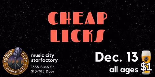 Cheap Licks - Live at Music City Starfactory