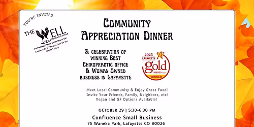 Community Appreciation Dinner 2025