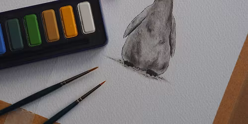Painting Penguins -Watercolour Christmas Cards: Workshop with Chad Killoran