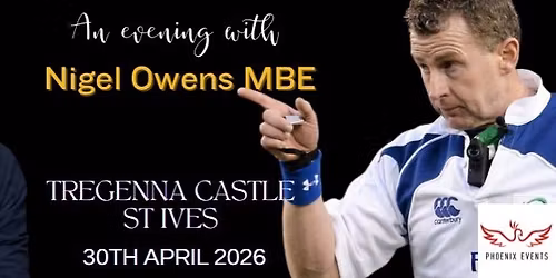 An Evening with Nigel Owens at Tregenna Castle