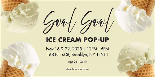 Korean Liquor-Infused Ice Cream Pop-Up by Sool Sool Ice Cream