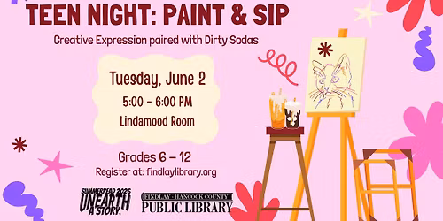 Teen Night: Paint & Sip