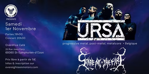 URSA (progressive metal) + Stare At The Fire (deathcore) - Overdrive Caf\u00e9