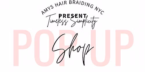 Timeless Simplicity Pop Up Shop