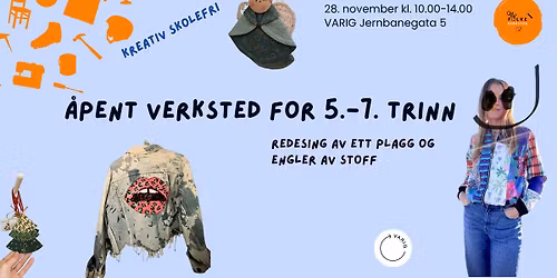\u00c5pent verksted p\u00e5 planleggingsdagen! Gratis fra 5.-7. trinn
