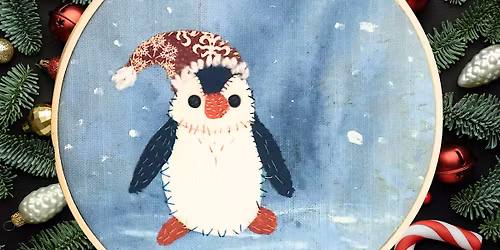 Eco-festive craft: make a penguin out of fabric scraps