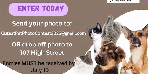 Cutest Pet Photo Contest 2026