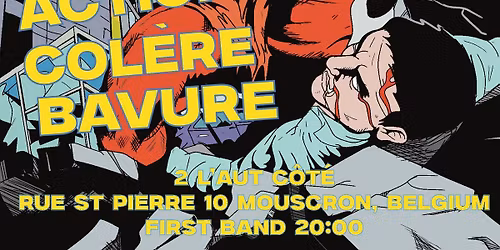 Direct Action lp release show with Scraps, Col\u00e8re and Bavure!