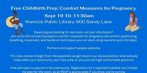 Free Childbirth Prep: Comfort Measures for Pregnancy