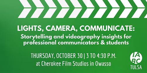 Lights, Camera, Communicate: Storytelling & Videography for Communicators