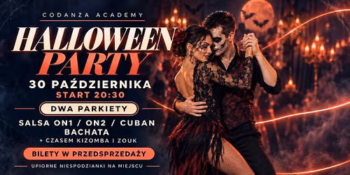 Halloween Party - Upiorna salsowo-bachatowa noc 30 pa\u017adziernika! Codanza Academy