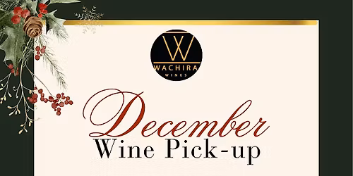 December Wine Club Pick-Up (Pick-Up Only Event)