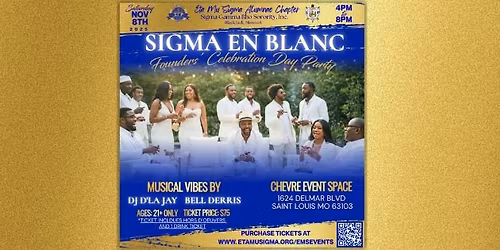 Sigma En Blanc: Founders' Celebration Day Party