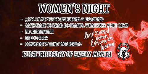 Red Wizard's Women's Gaming Night!