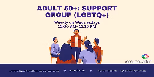 December Adult 50+: Support Group (LGBTQ+)