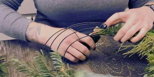 Easy Evergreen Wreath Making Workshop-Small Business Saturday