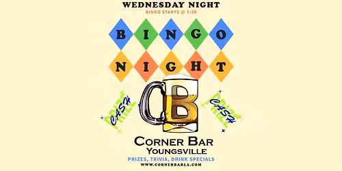 Corner Bar Wednesday Night Bingo