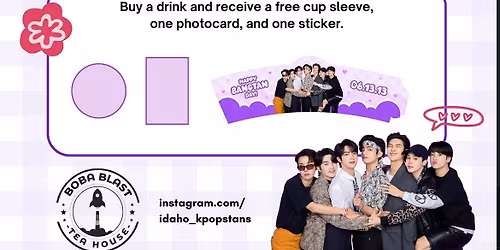BTS Exclusive Cupsleeve Event