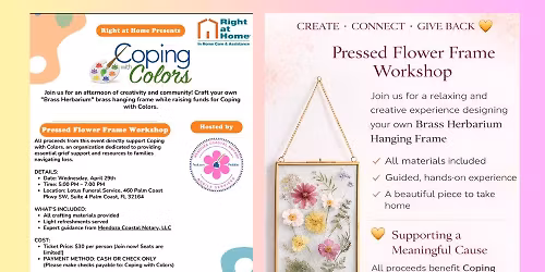 Pressed Flower Frame Workshop \ud83d\udc9b