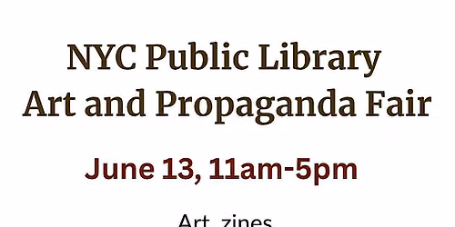 Public Library Art and Propaganda Fair