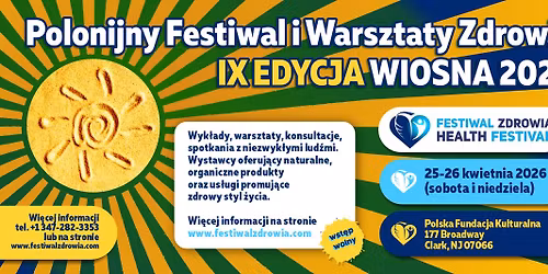 FESTIWAL I WARSZTATY ZDROWIA
