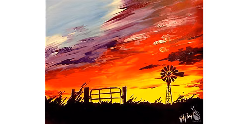 Sunset Over Granbury - Paint and Sip in Houston | Classpop!\u2122
