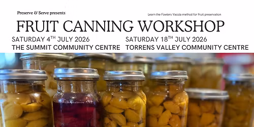 Fruit canning workshops 